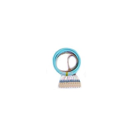 Cable Wholesale 12 Strand Fiber Pigtail, 50/125 Multmode(Aqua Boot), OM3, SC/PC connectors, 3 meter 15F1-40012